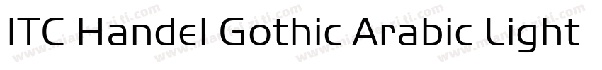 ITC Handel Gothic Arabic Light字体转换